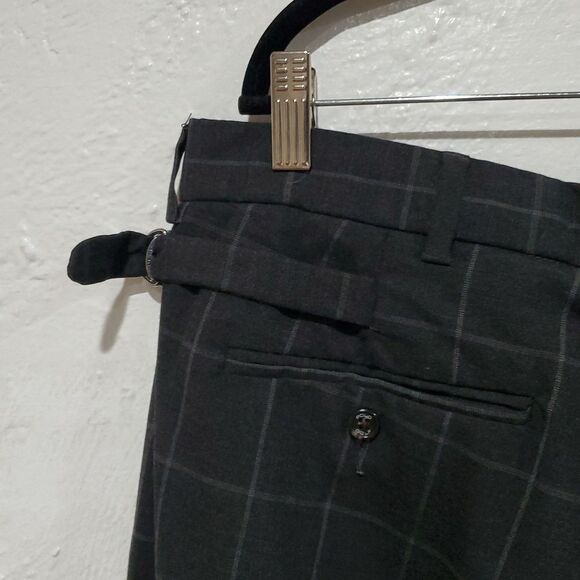 Vintage Polo Golf Buckle Back Pleated Pants with Windowpane Plaid Size 40x30 - Picture 4 of 15
